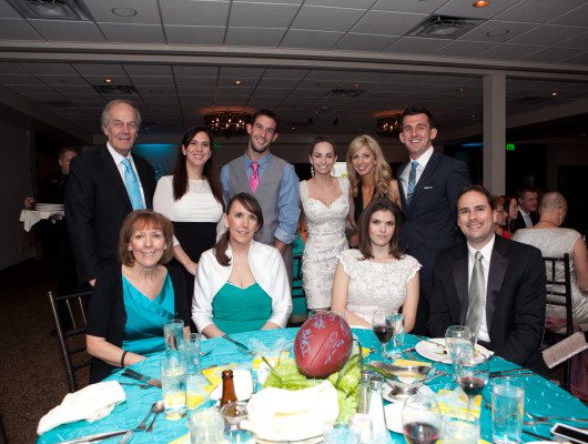 Group of people at a formal event.