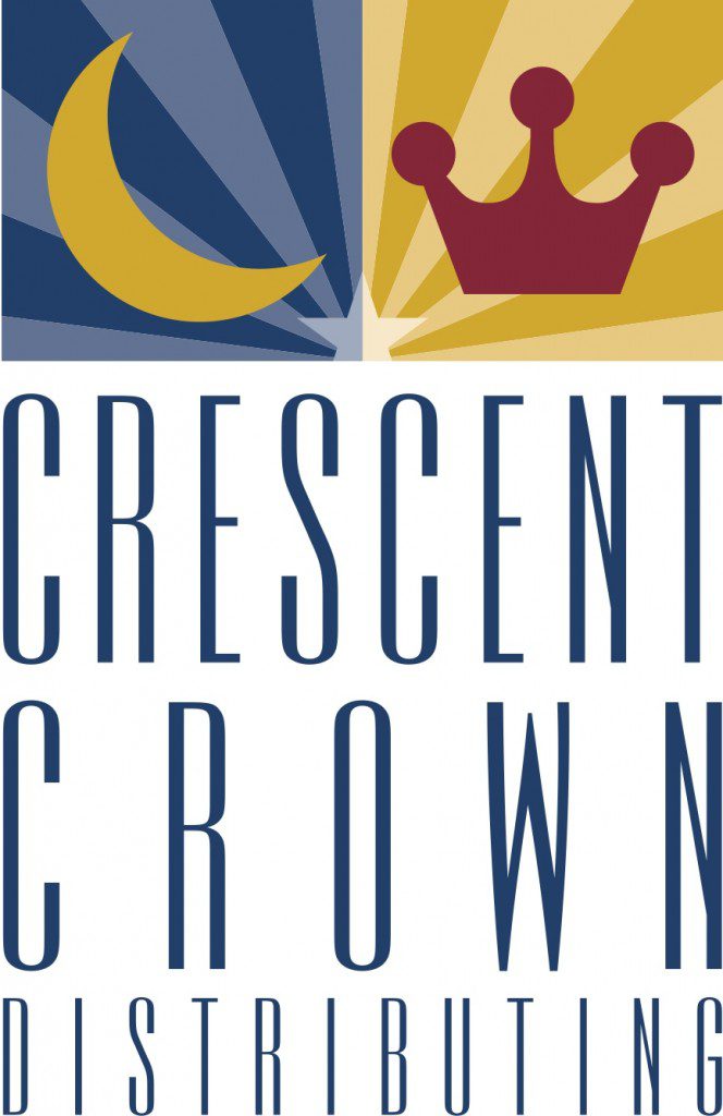Crescent Crown Distributing logo with symbols.