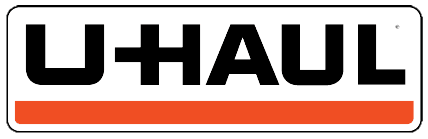 U-Haul logo with orange stripe below.
