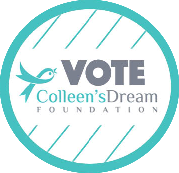The logo for Colleen's Dream Foundation, an ovarian cancer nonprofit.