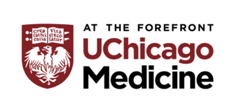 The uc chicago medicine logo on a white background.